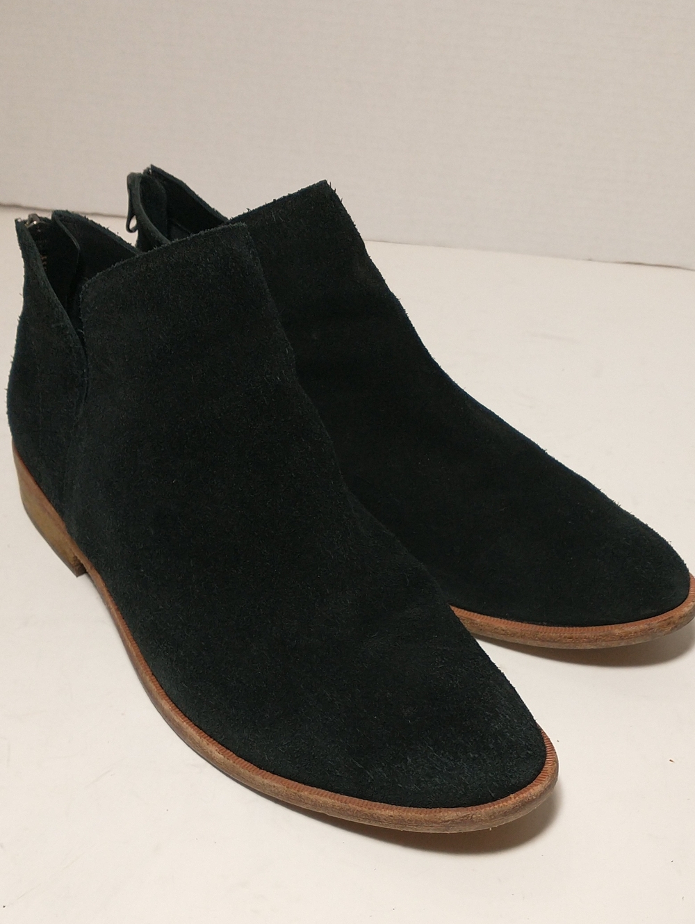 Kork-Ease Renny Black Suede Ankle Bootie, Size 11, Cottage Core, Granny Core